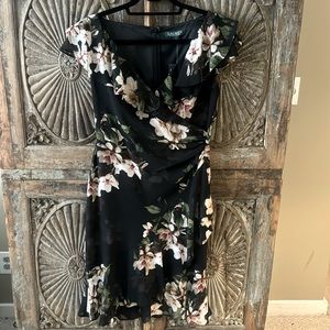 NEW with tags Lauren by RALPH LAUREN faux wrap floral dress